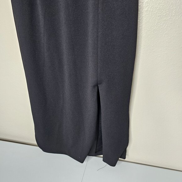 Lulus L Chart Topper Dress Bodycon Cocktail Midi Front Slit Going Out Event - Picture 5 of 9